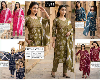 Priyalata Viyaa Capsule Readymade Pant Style Suits Exporter India