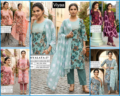 Priyalata Viyaa Capsule Readymade Pant Style Suits Exporter India