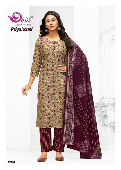 Priyalaxmi Vol 1 Devi Readymade Cotton Pant Suits Exporter India
