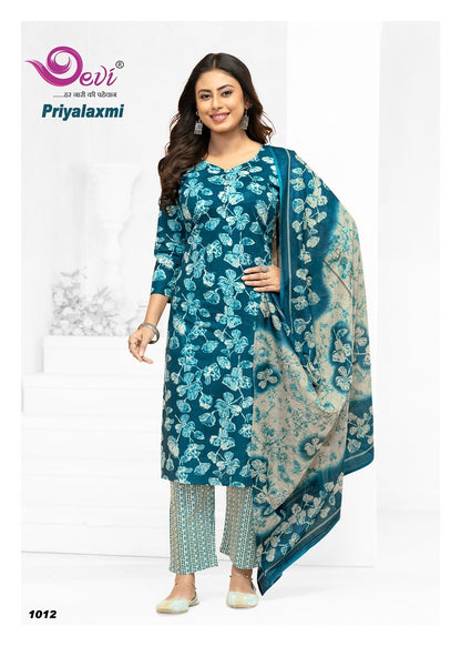 Priyalaxmi Vol 1 Devi Readymade Cotton Pant Suits Exporter India