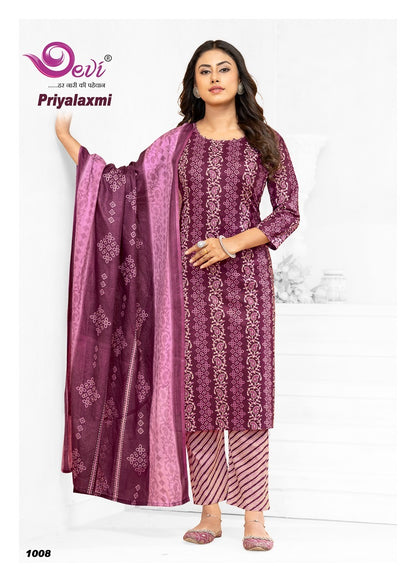 Priyalaxmi Vol 1 Devi Readymade Cotton Pant Suits Exporter India