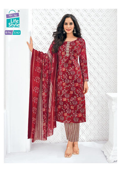 Priyalaxmi Vol 33 Mcm Lifestyle Cotton Dress Material Wholesale Price