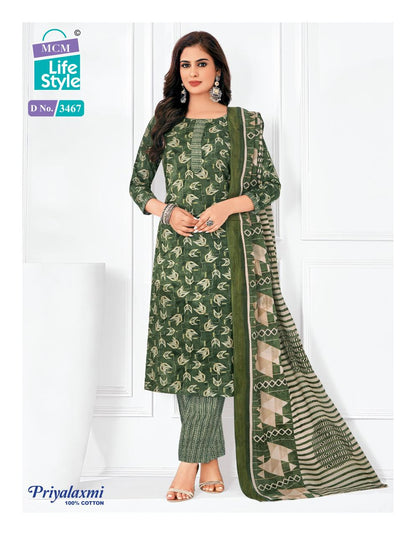 Priyalaxmi Vol 34 Mcm Lifestyle Readymade Cotton Pant Suits Wholesaler Ahmedabad