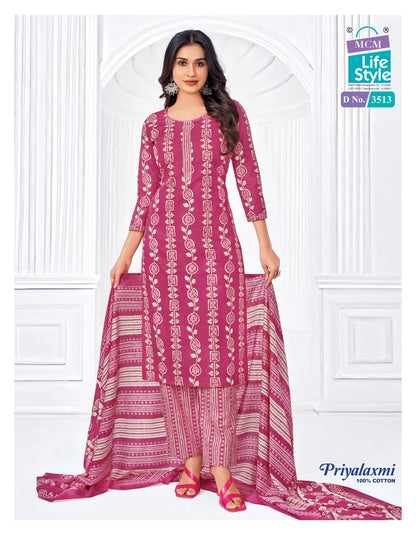 Priyalaxmi Vol 35 Mcm Lifestyle Cotton Dress Material Supplier Ahmedabad