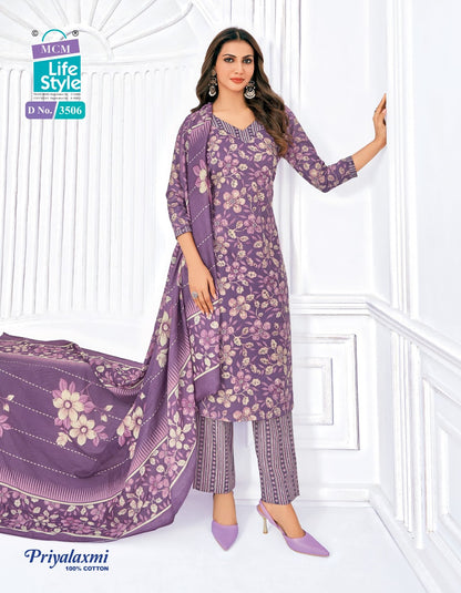 Priyalaxmi Vol 35 Mcm Lifestyle Cotton Dress Material Supplier Ahmedabad
