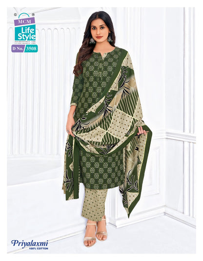 Priyalaxmi Vol 35 Mcm Lifestyle Readymade Cotton Pant Suits Exporter Ahmedabad