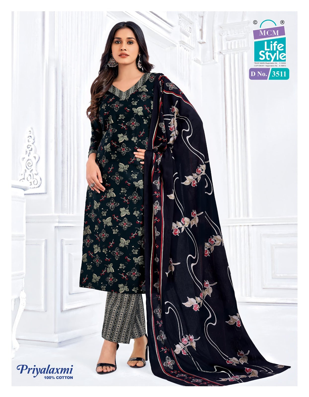 Priyalaxmi Vol 35 Mcm Lifestyle Readymade Cotton Pant Suits Exporter Ahmedabad