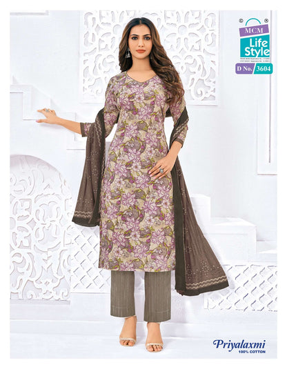 Priyalaxmi Vol 36 Mcm Lifestyle Readymade Cotton Pant Suits Supplier India