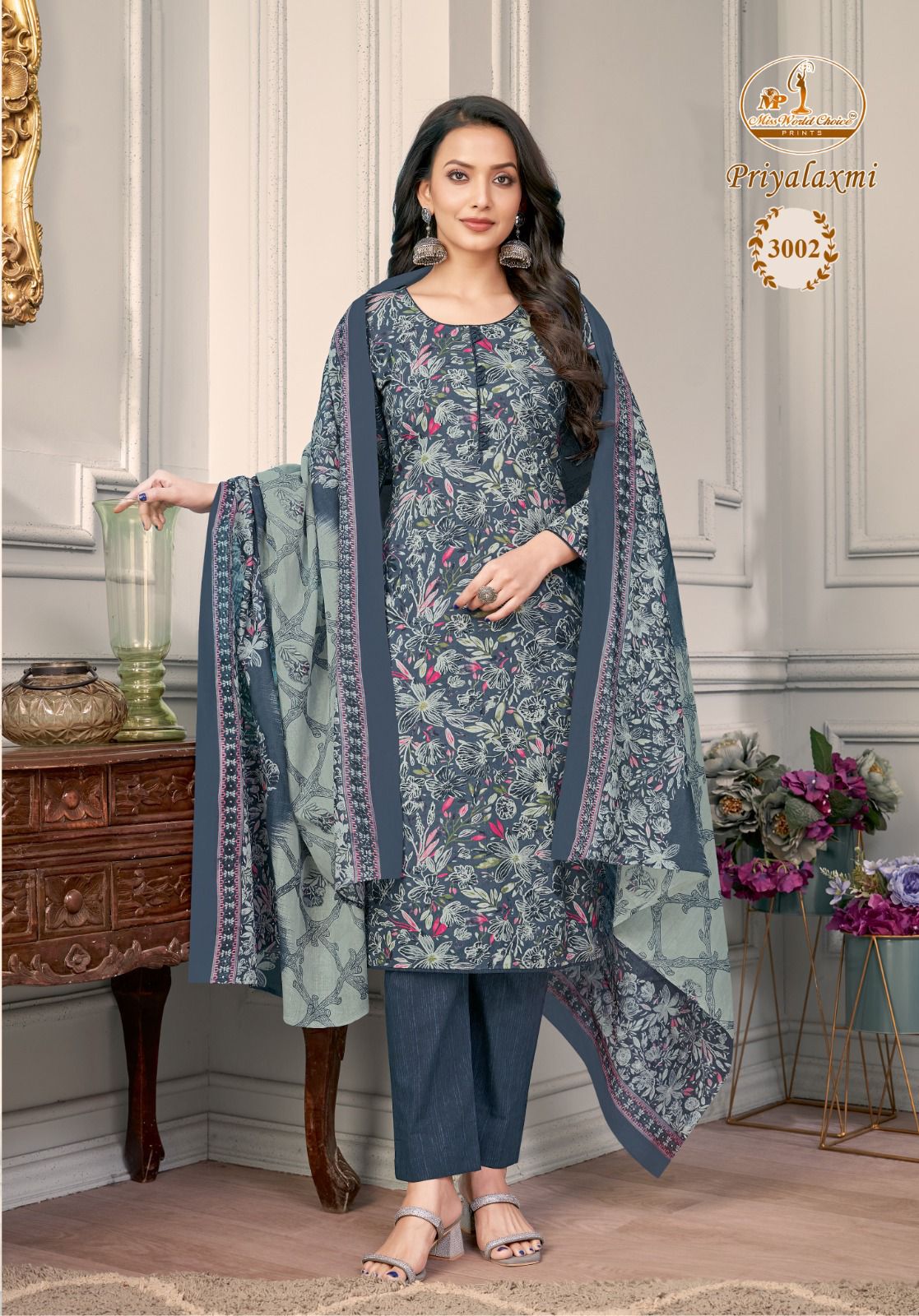 Priyalaxmi Vol 3 Miss World Choice Cotton Dress Material Manufacturer Gujarat