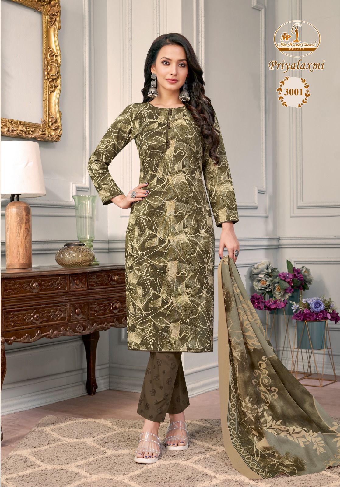 Priyalaxmi Vol 3 Miss World Choice Cotton Dress Material Manufacturer Gujarat