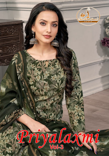 Priyalaxmi Vol 3 Miss World Choice Cotton Dress Material Manufacturer Gujarat