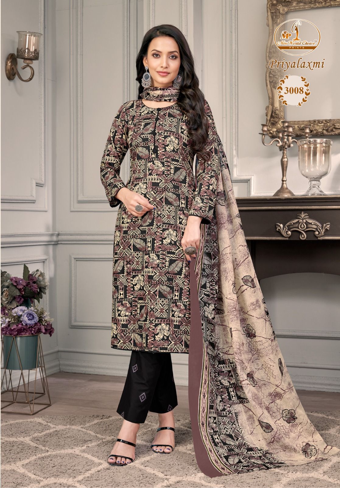 Priyalaxmi Vol 3 Miss World Choice Cotton Dress Material Manufacturer Gujarat