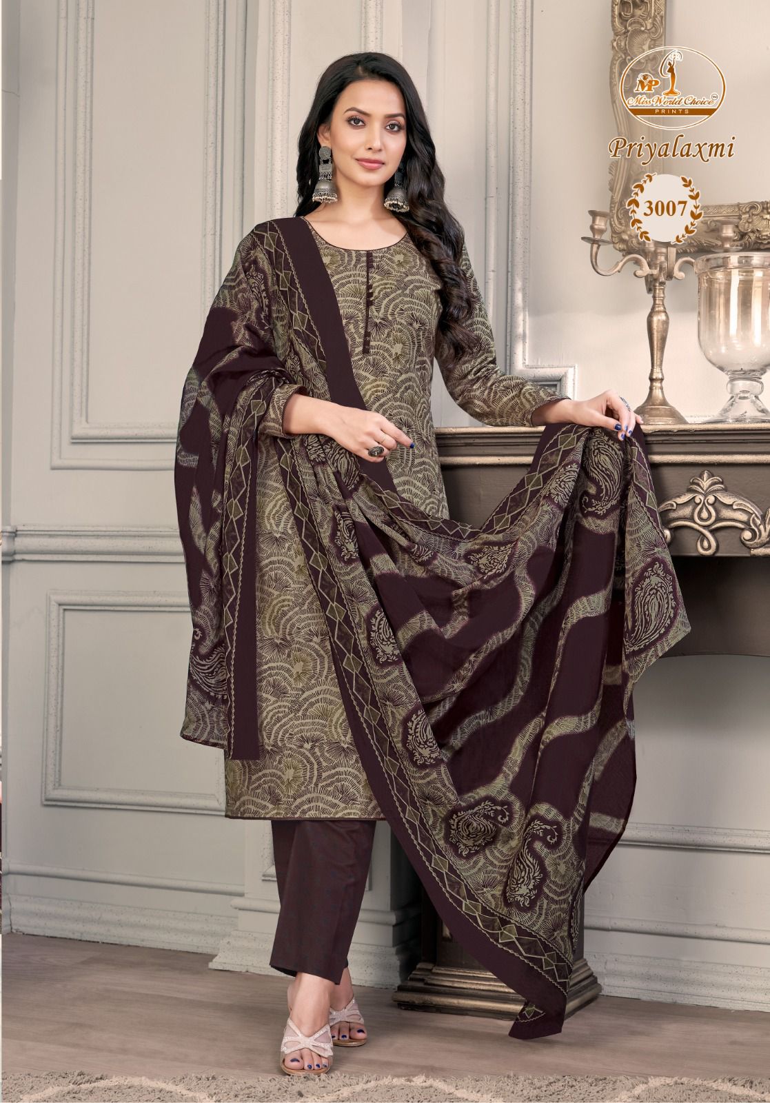 Priyalaxmi Vol 3 Miss World Choice Cotton Dress Material Manufacturer Gujarat