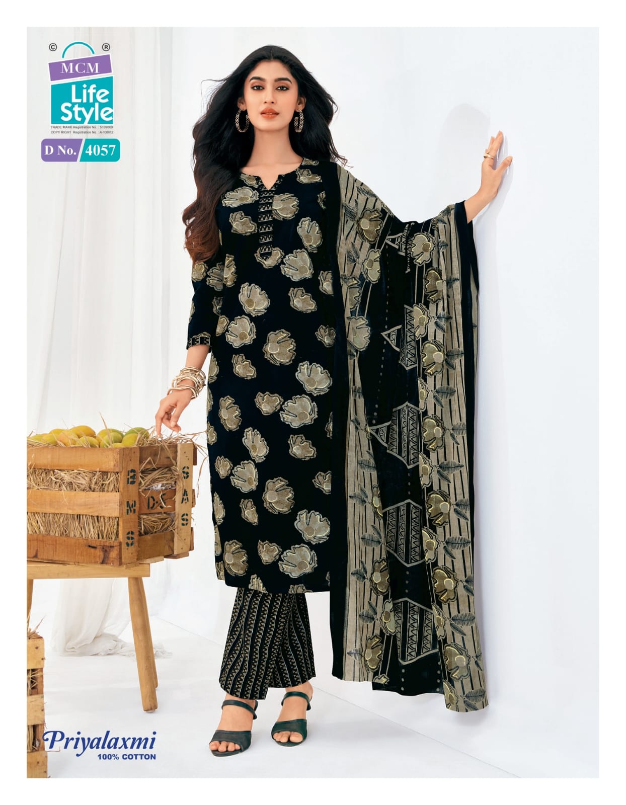 Priyalaxmi Vol 40 Mcm Lifestyle Readymade Cotton Pant Suits Manufacturer Gujarat