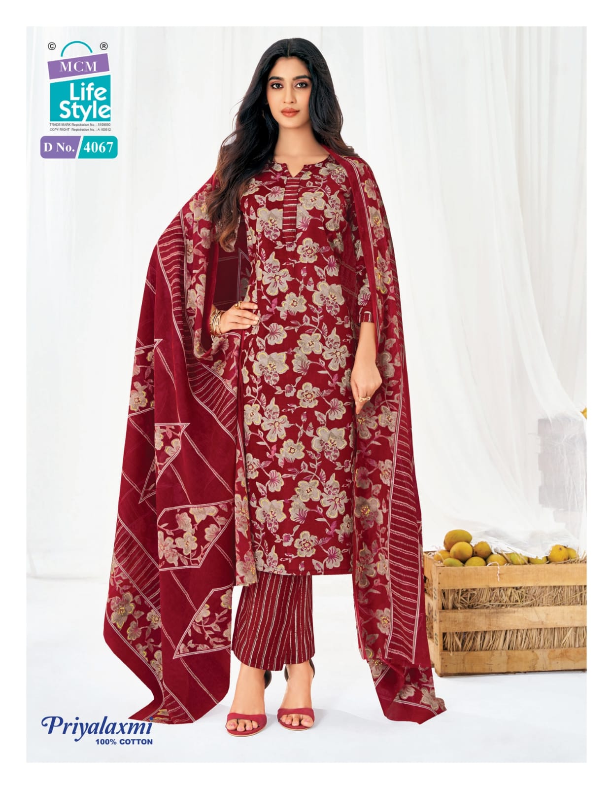 Priyalaxmi Vol 40 Mcm Lifestyle Readymade Cotton Pant Suits Manufacturer Gujarat