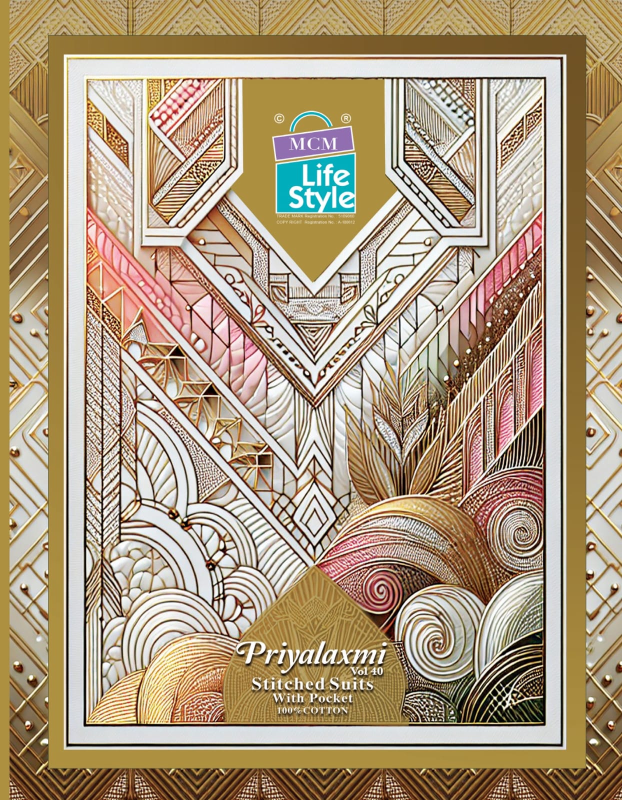 Priyalaxmi Vol 40 Mcm Lifestyle Readymade Cotton Pant Suits Manufacturer Gujarat