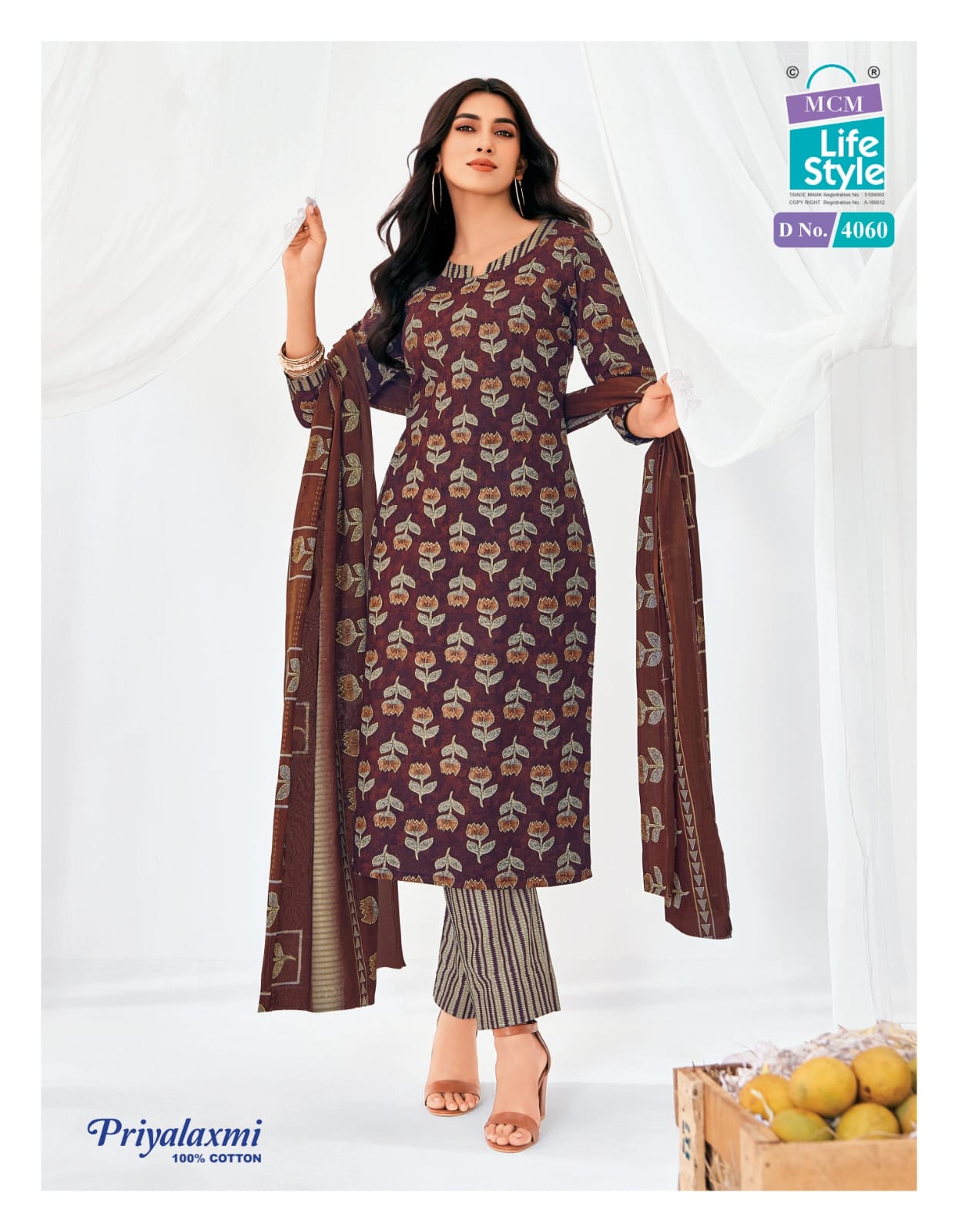 Priyalaxmi Vol 40 Mcm Lifestyle Readymade Cotton Pant Suits Manufacturer Gujarat