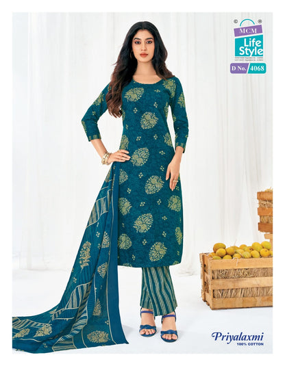 Priyalaxmi Vol 40 Mcm Lifestyle Readymade Cotton Pant Suits Manufacturer Gujarat
