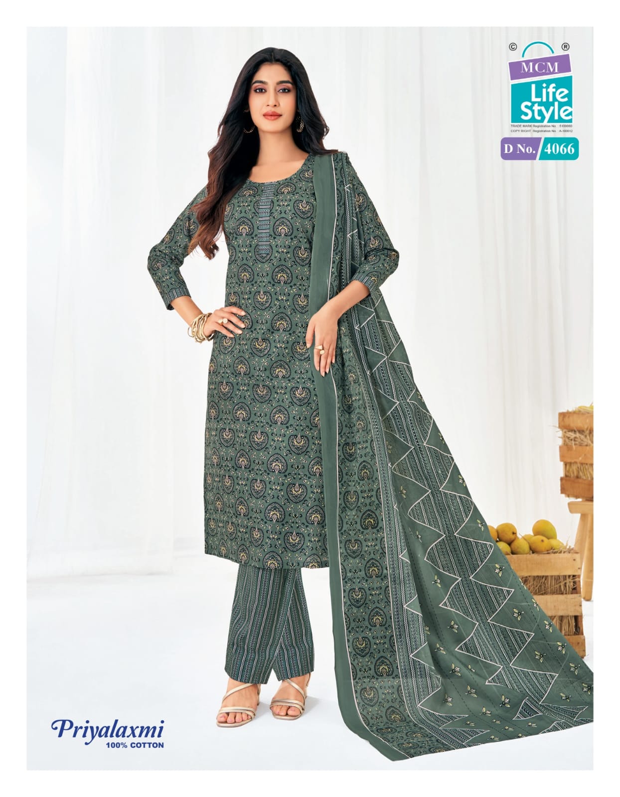 Priyalaxmi Vol 40 Mcm Lifestyle Readymade Cotton Pant Suits Manufacturer Gujarat