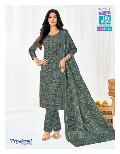 Priyalaxmi Vol 40 Mcm Lifestyle Readymade Cotton Pant Suits Manufacturer Gujarat