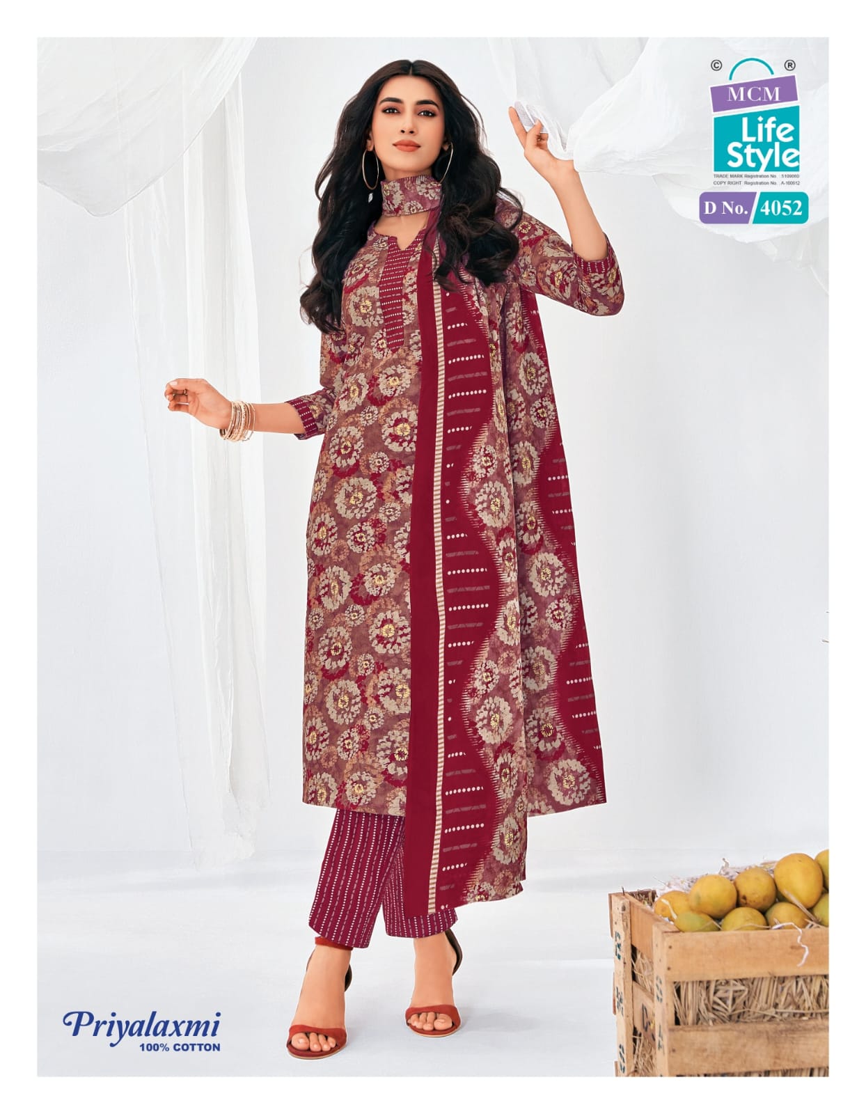Priyalaxmi Vol 40 Mcm Lifestyle Readymade Cotton Pant Suits