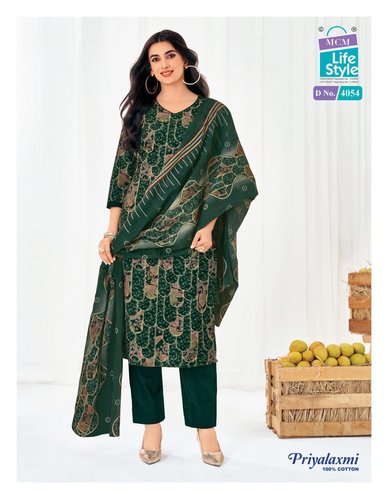 Priyalaxmi Vol 40 Mcm Lifestyle Readymade Cotton Pant Suits Manufacturer Gujarat