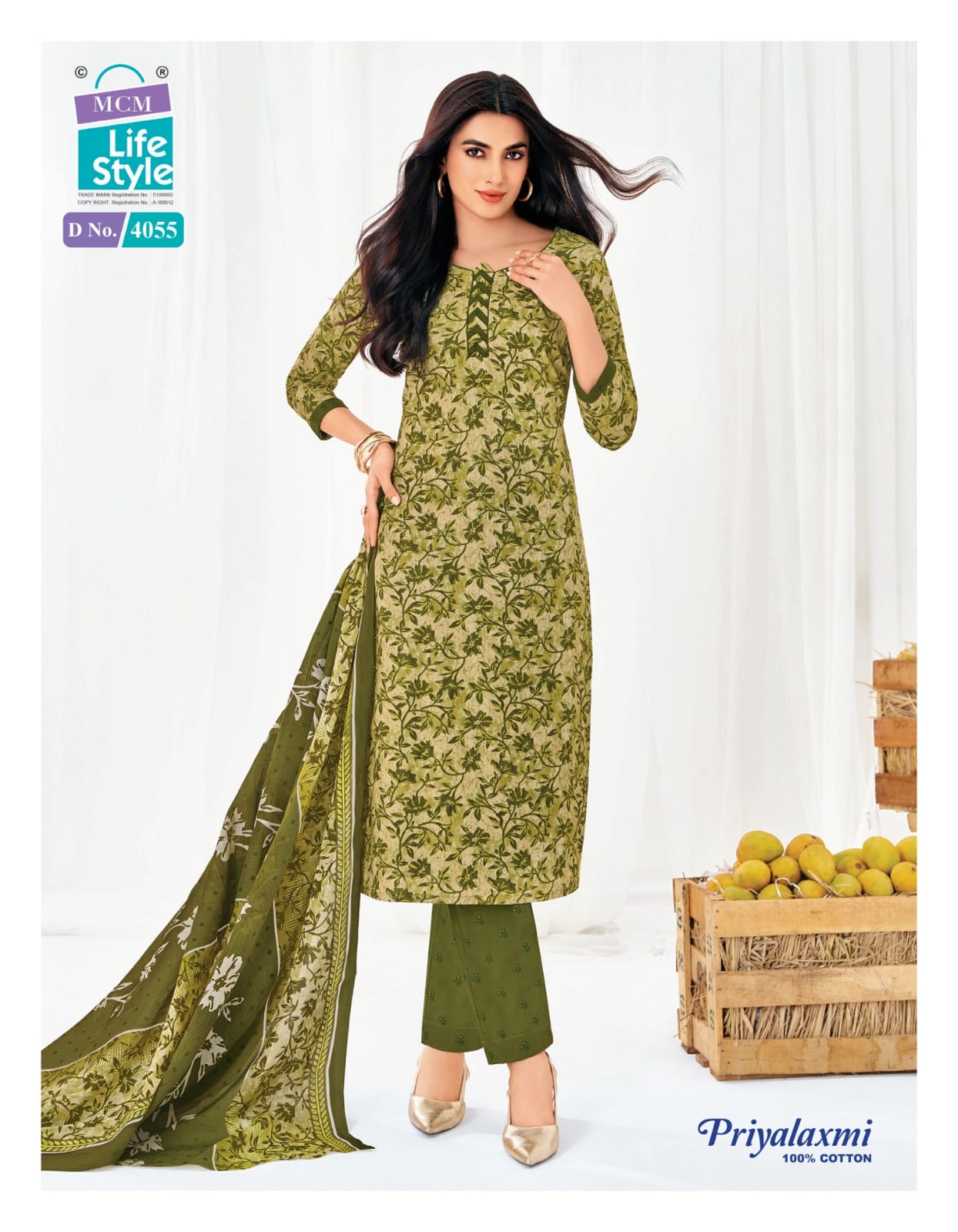 Priyalaxmi Vol 40 Mcm Lifestyle Readymade Cotton Pant Suits Manufacturer Gujarat