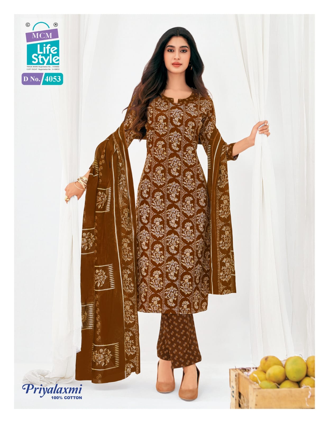 Priyalaxmi Vol 40 Mcm Lifestyle Readymade Cotton Pant Suits Manufacturer Gujarat