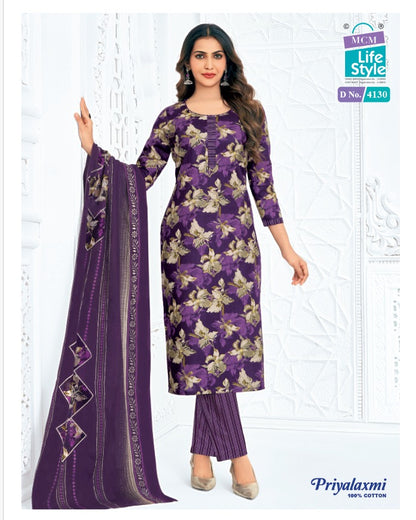 Priyalaxmi Vol 41 Mcm Lifestyle Readymade Cotton Pant Suits Manufacturer Gujarat