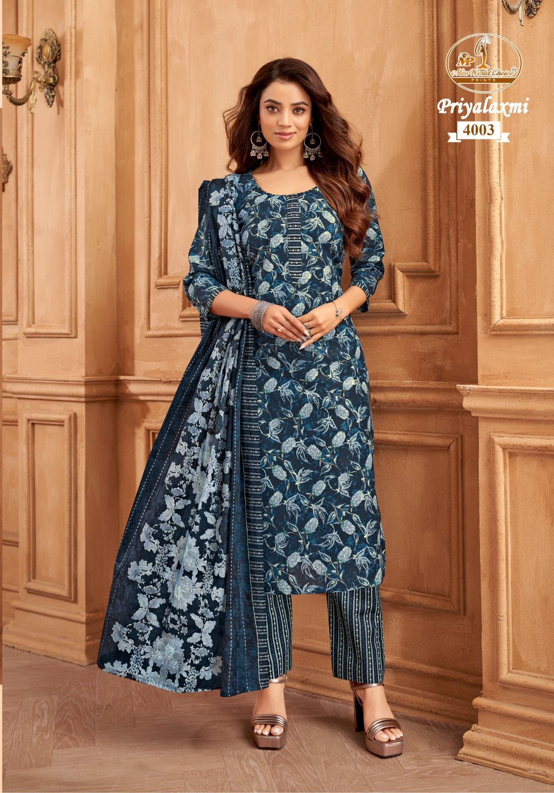 Priyalaxmi Vol 4 Miss World Choice Readymade Cotton Pant Suits Exporter Ahmedabad
