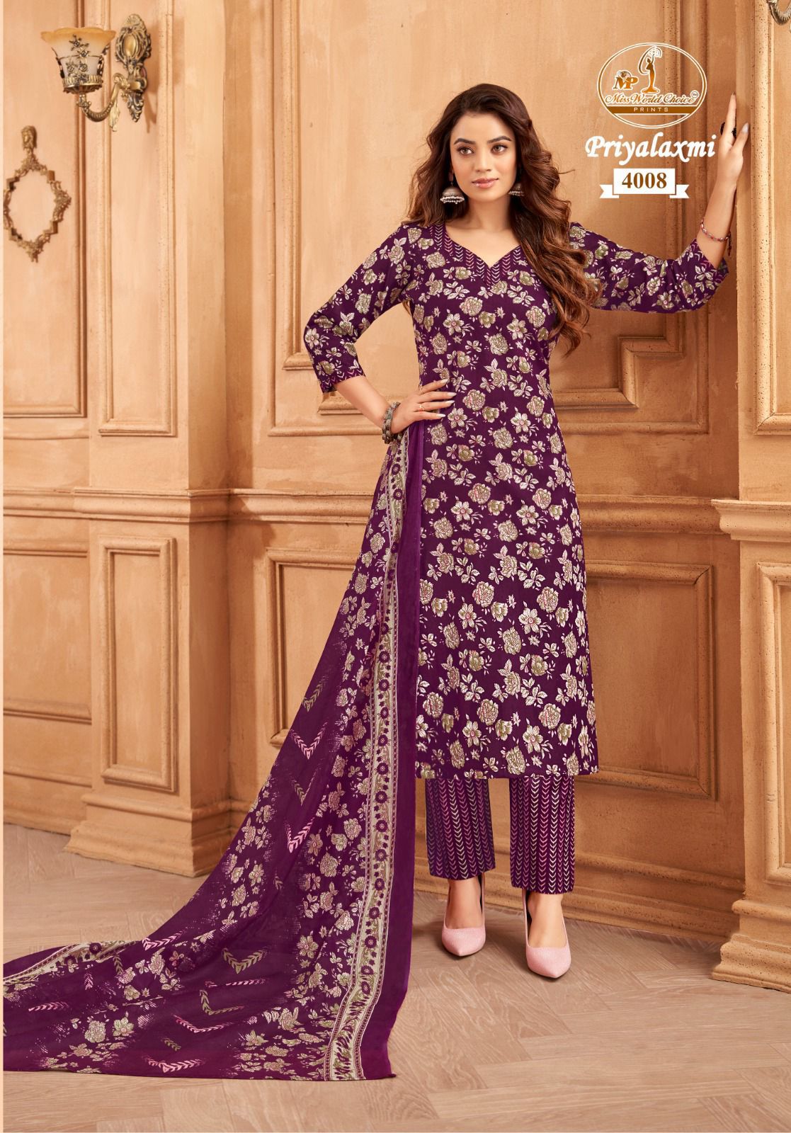 Priyalaxmi Vol 4 Miss World Choice Readymade Cotton Pant Suits Exporter Ahmedabad