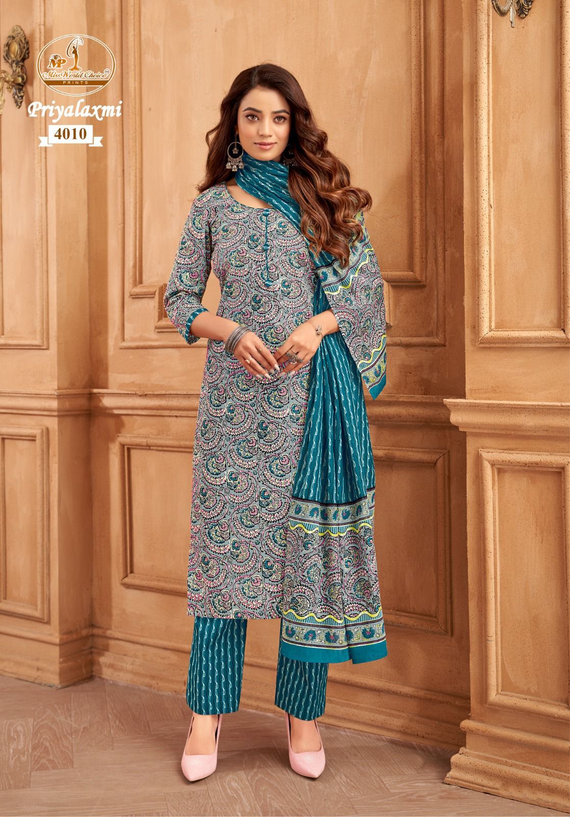 Priyalaxmi Vol 4 Miss World Choice Readymade Cotton Pant Suits Exporter Ahmedabad