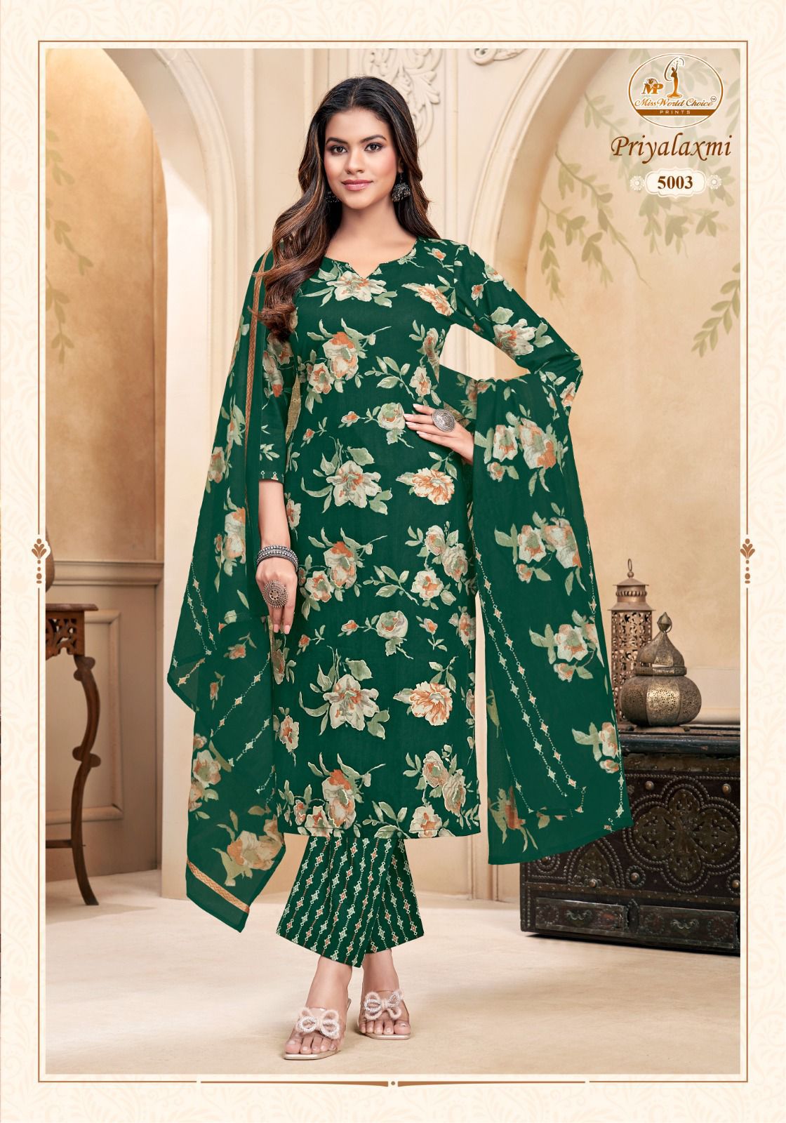 Priyalaxmi Vol 5 Miss World Choice Cotton Dress Material Exporter