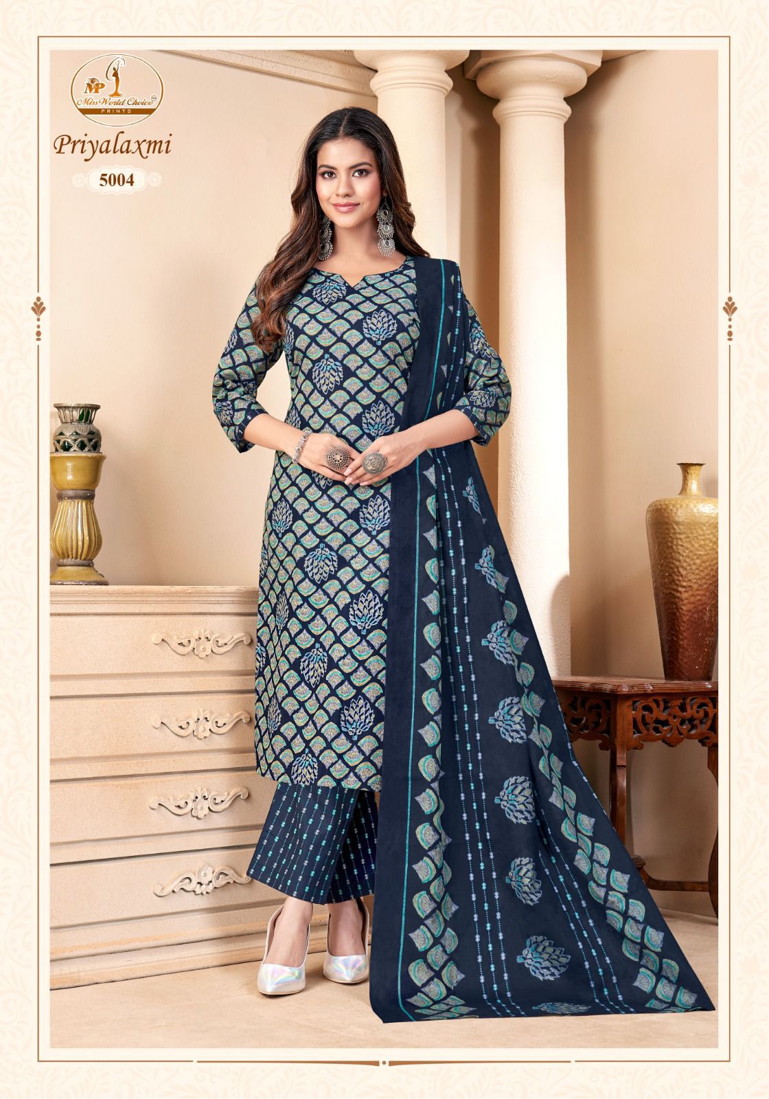 Priyalaxmi Vol 5 Miss World Choice Cotton Dress Material Exporter