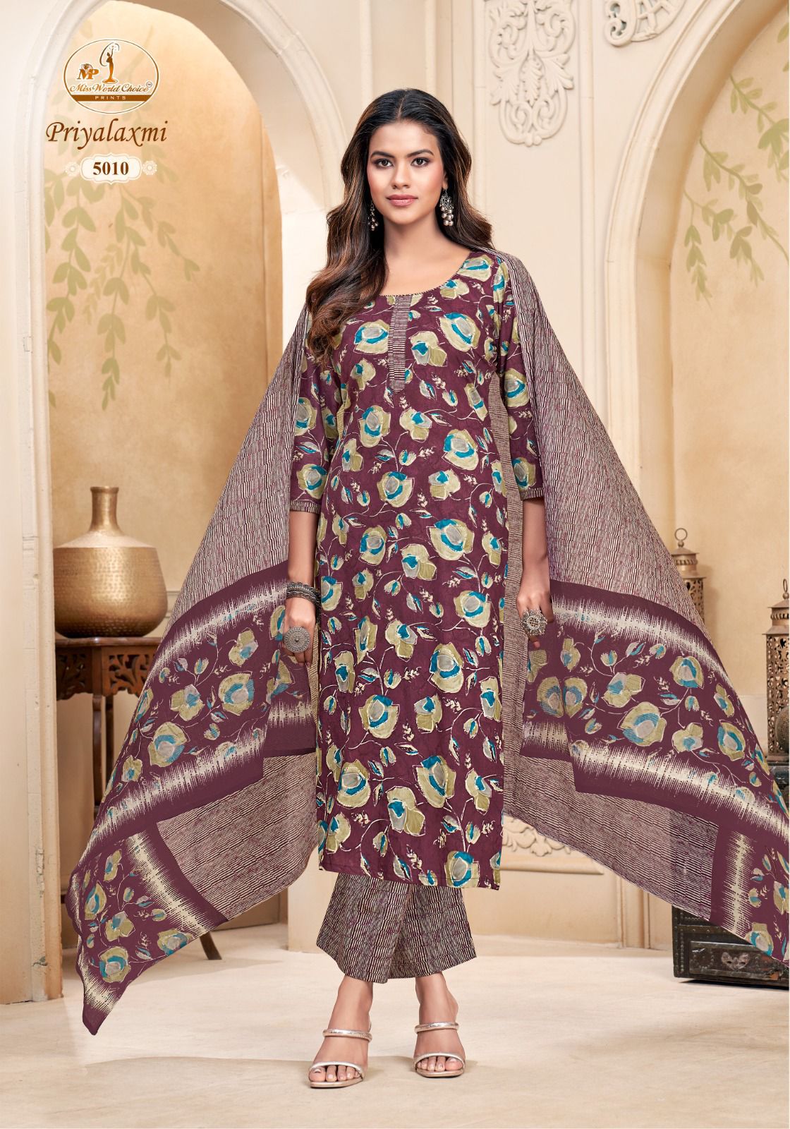 Priyalaxmi Vol 5 Miss World Choice Cotton Dress Material Exporter