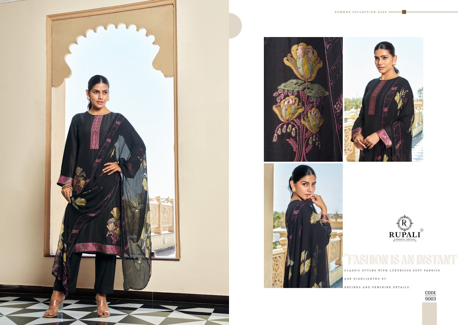 Priyali Rupali Viscose Linen Pant Style Suits Supplier India
