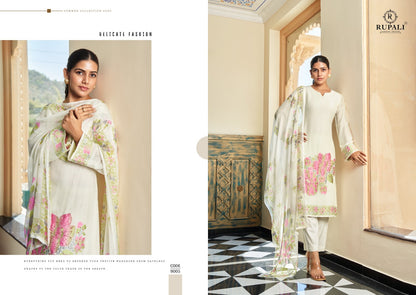 Priyali Rupali Viscose Linen Pant Style Suits Supplier India