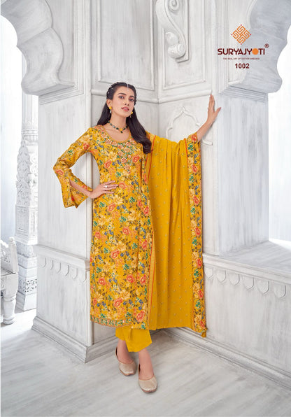 Priyanka Advance Vol 1 Suryajyoti Modal Pant Style Suits Wholesale Price