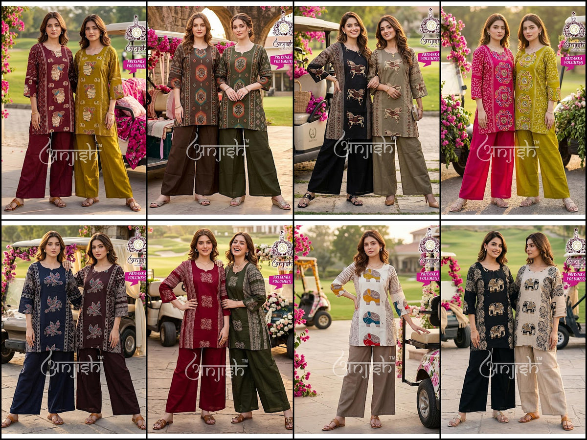 Priyanka Anjish Vatican Co Ord Set Manufacturer Gujarat