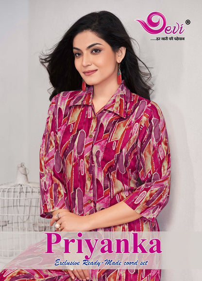 Priyanka Devi Reyon Co Ord Set Manufacturer India