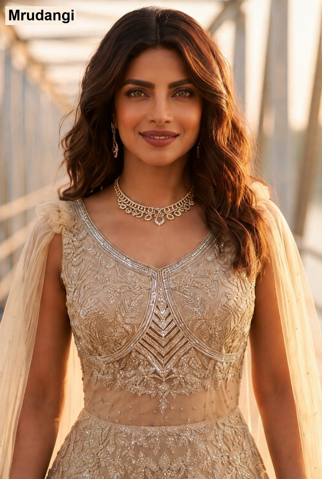 Priyanka Mrudangi Premium Net One Piece Gown Manufacturer Ahmedabad