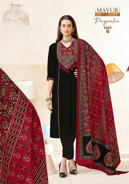Priyanka Vol 1 Mayur Creation Readymade Cotton Pant Suits Supplier Gujarat