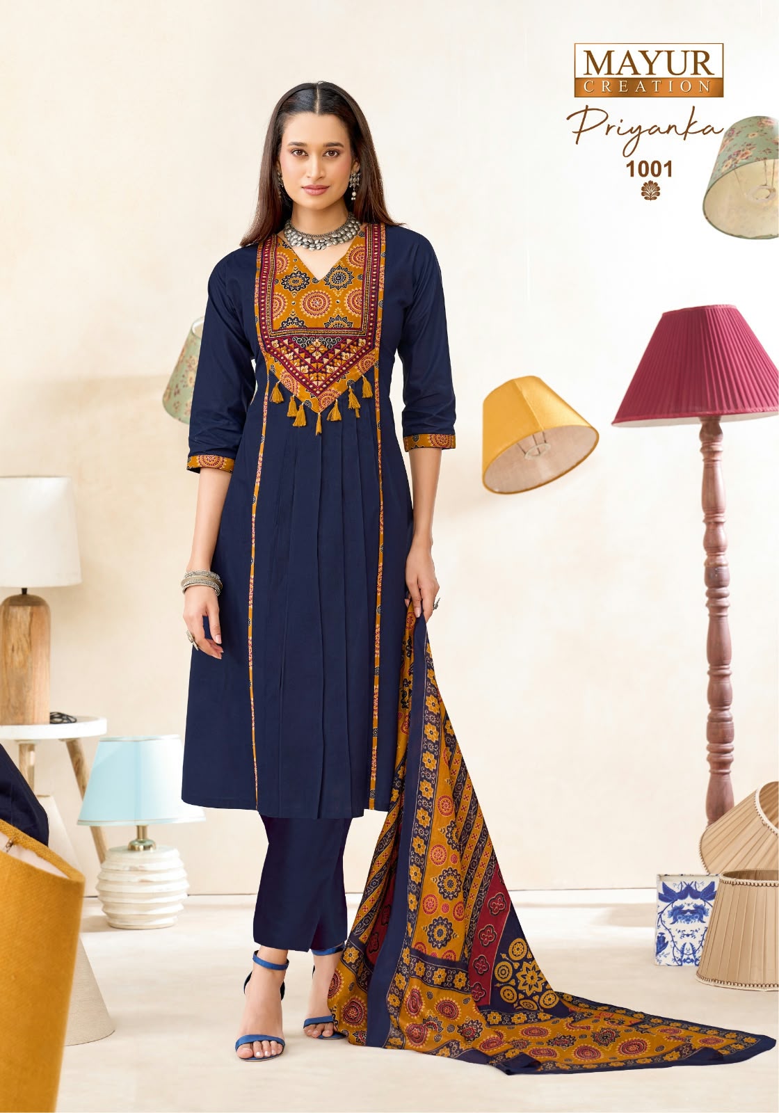 Priyanka Vol 1 Mayur Creation Readymade Cotton Pant Suits Supplier Gujarat