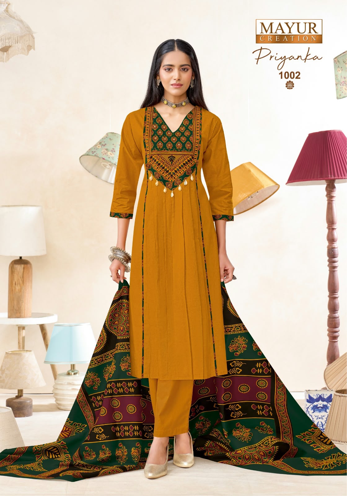 Priyanka Vol 1 Mayur Creation Readymade Cotton Pant Suits Supplier Gujarat