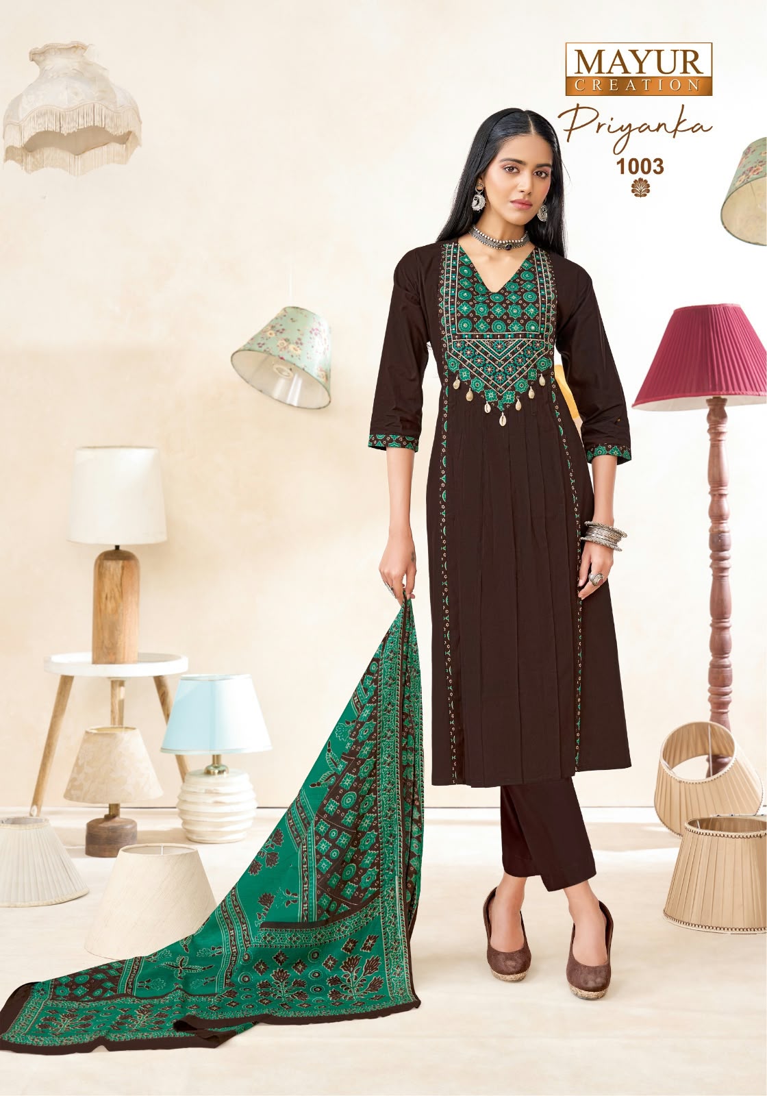 Priyanka Vol 1 Mayur Creation Readymade Cotton Pant Suits Supplier Gujarat