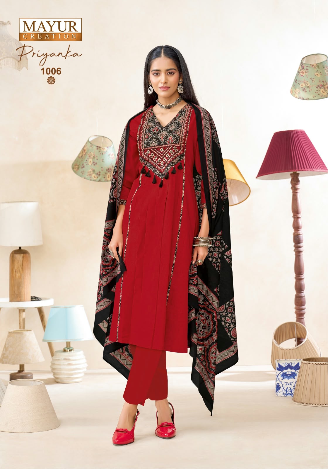 Priyanka Vol 1 Mayur Creation Readymade Cotton Pant Suits Supplier Gujarat