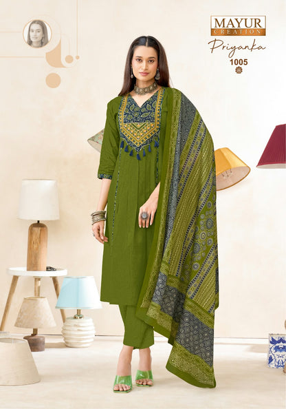 Priyanka Vol 1 Mayur Creation Readymade Cotton Pant Suits Supplier Gujarat