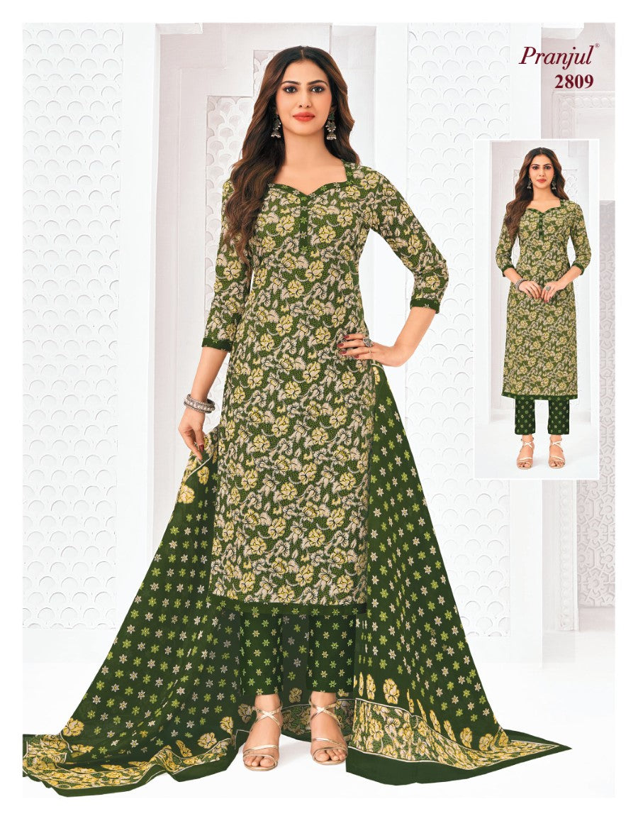 Priyanka Vol 28 Pranjul Cotton Dress Material Wholesaler Gujarat