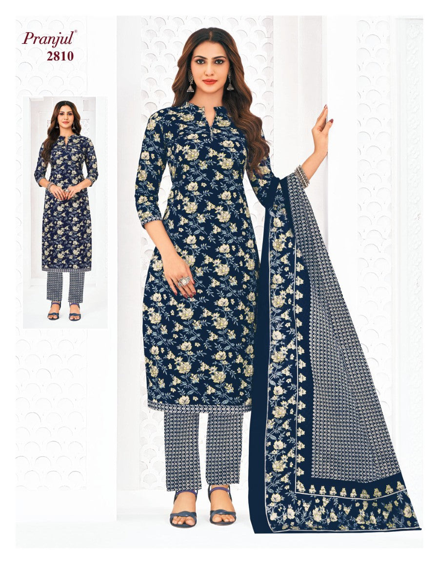 Priyanka Vol 28 Pranjul Cotton Dress Material Wholesaler Gujarat