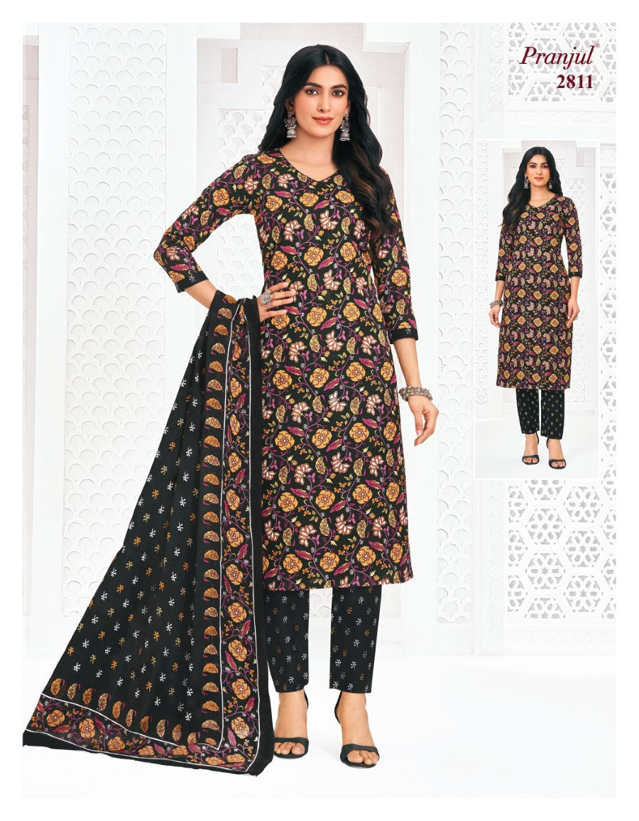 Priyanka Vol 28 Pranjul Cotton Dress Material Wholesaler Gujarat